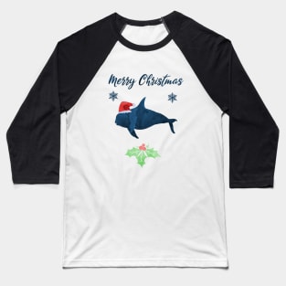 Christmas Killer Whale Orca Art Baseball T-Shirt